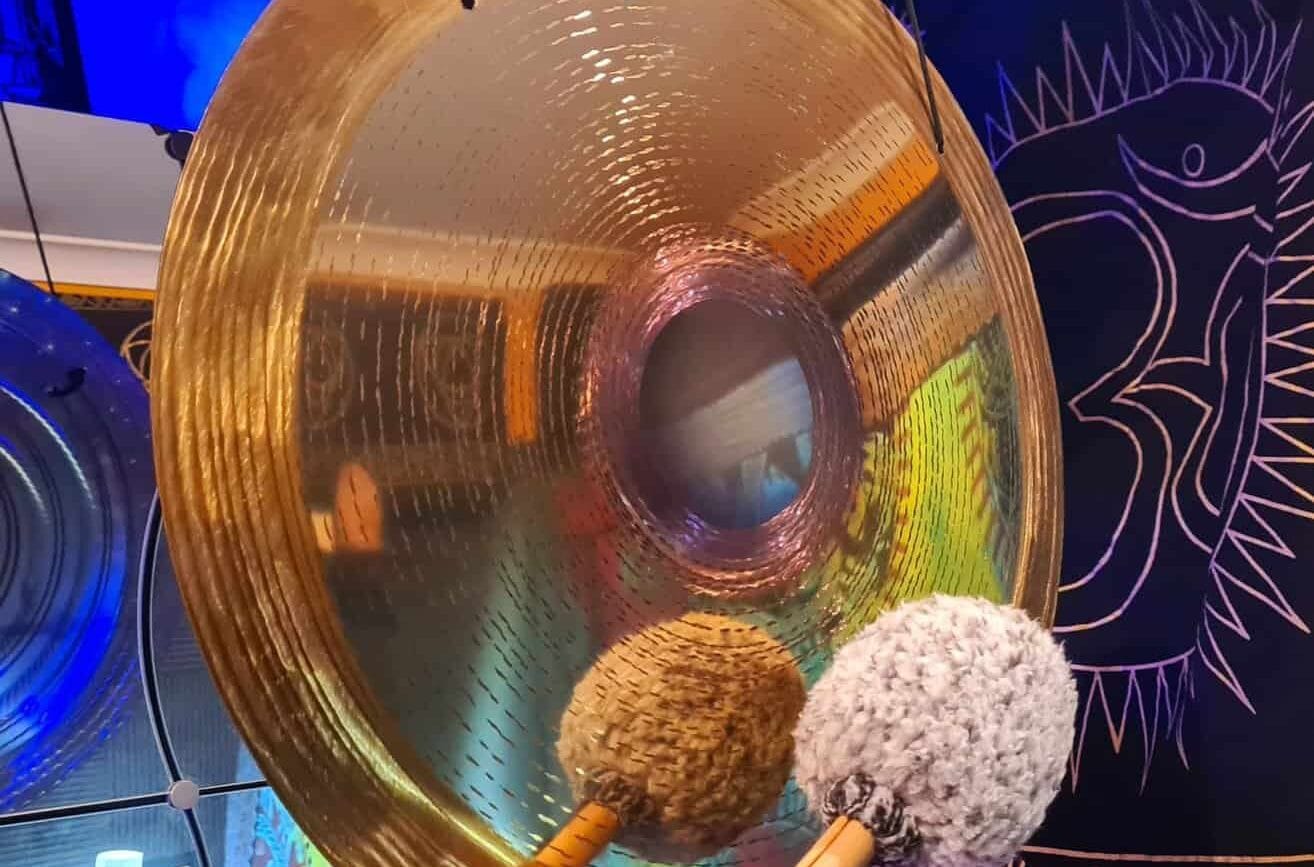19″ Golden Eye Grotta Sonora Gong with its healing 111Hz Frequencies