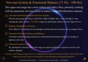 6 Vibroacoustic Nervous System & Emotional Balance (71 Hz - 100 Hz)